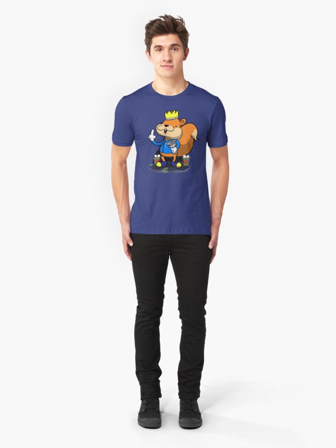 Alternate view of King of all the land! Slim Fit T-Shirt