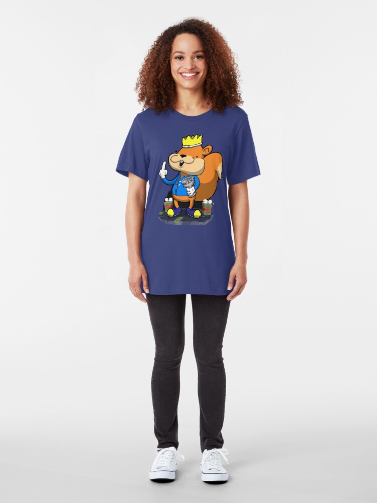 Alternate view of King of all the land! Slim Fit T-Shirt
