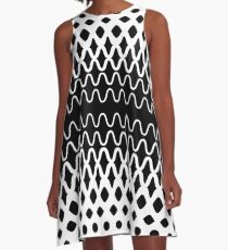 Wellen in Partikel A-Linien Kleid