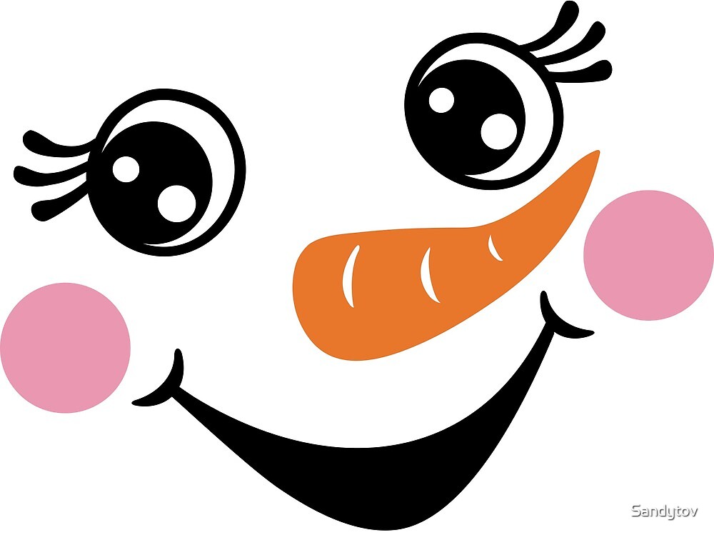 Download Girl Snowman Face Svg Free