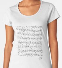 blauer Regenmantel Frauen Premium T-Shirts