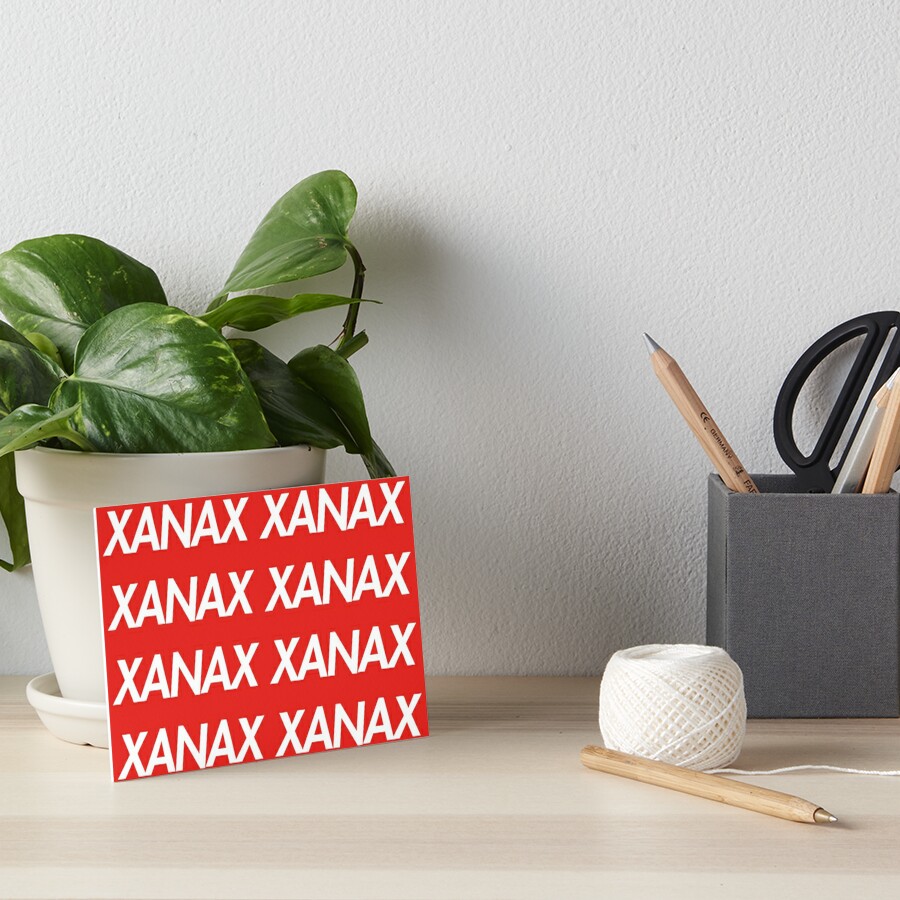 XANAX Supreme Logo Art Boards By Dishess Redbubble