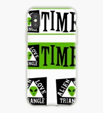 Alien Love Triangle Times Sticker Pack iPhone Case