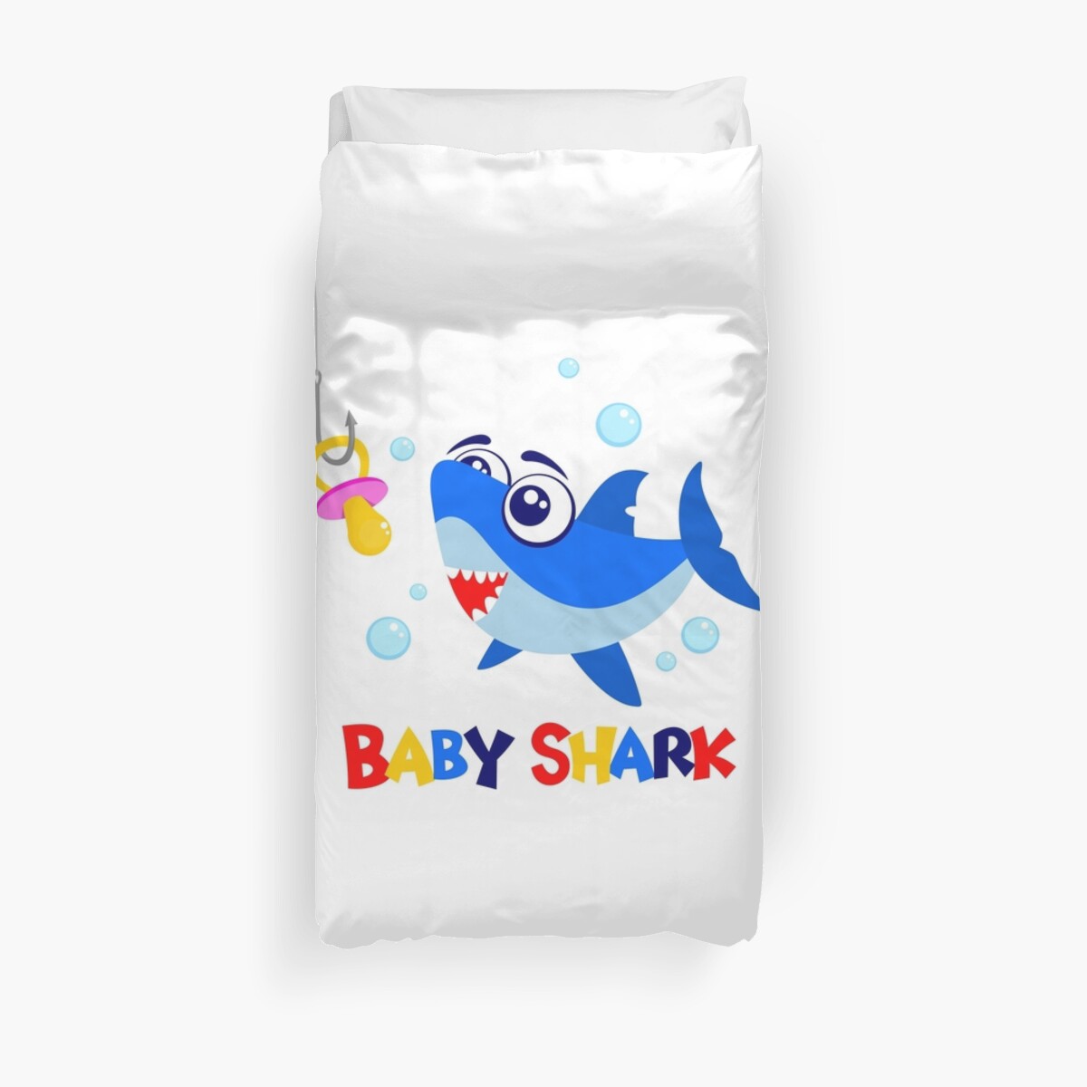 Baby Shark Duvet Cover By Mistergoodiez Redbubble