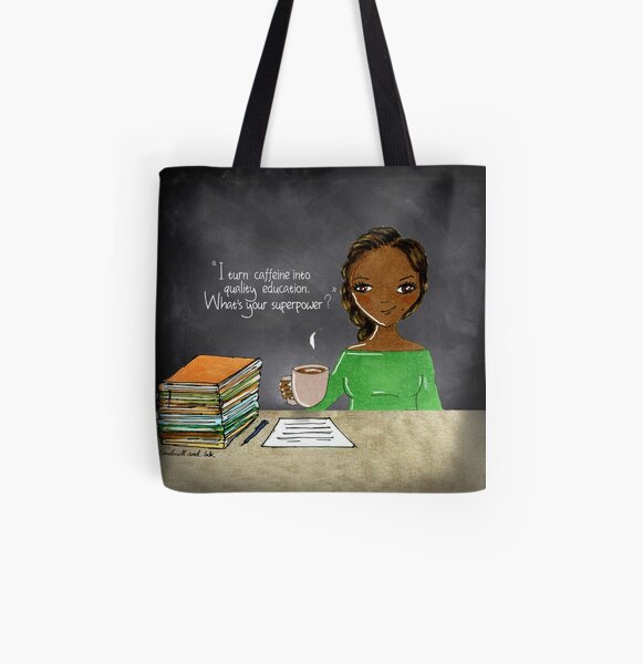 Teacher Coffee 7 All Over Print Tote Bag