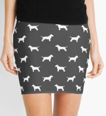 Bull Terrier Silhouette(s) Mini Skirt