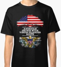 Gift For Virgin Islander American Grown With Virgin Islander Roots US Virgin Islands T-Shirt Sweater Hoodie Iphone Samsung Phone Case Coffee Mug Tablet Case Gift Classic T-Shirt