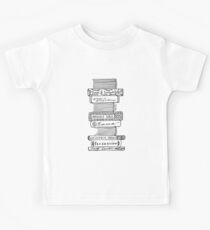 Collected Works of Jane Austen Kids T-Shirt