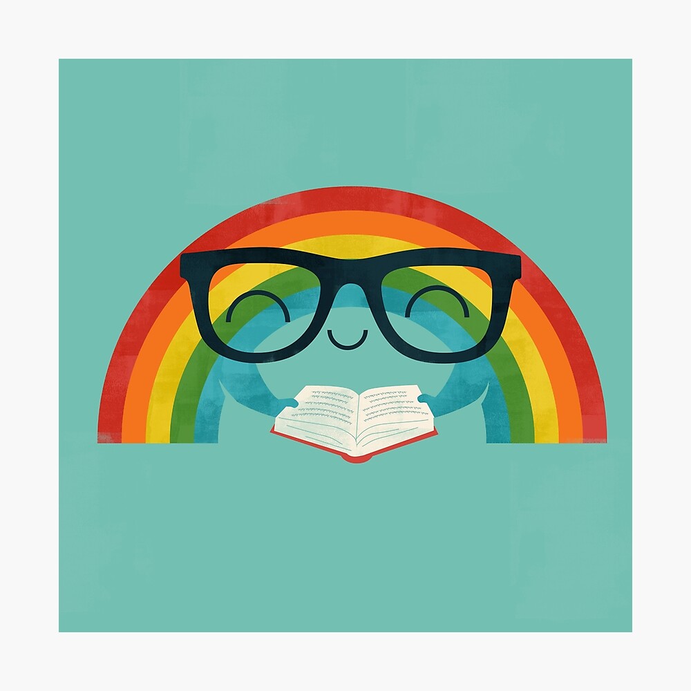 Reading Rainbow Photographic Print