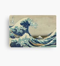 Lienzo La gran ola de Kanagawa