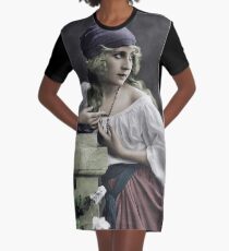 Gypsy Girl Graphic T-Shirt Dress