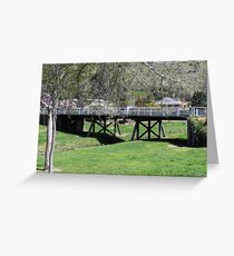 Wooden Road Bridge, Carcoar, NSW Greeting Card