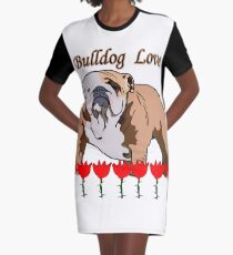 perro bulldog Graphic T-Shirt Dress