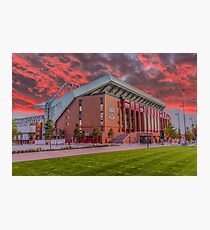 Red Sky Over Anfield Photographic Print