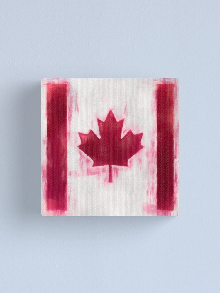 Alternate view of Maple Leaf Flag No. 2, Series 1 Canvas Print