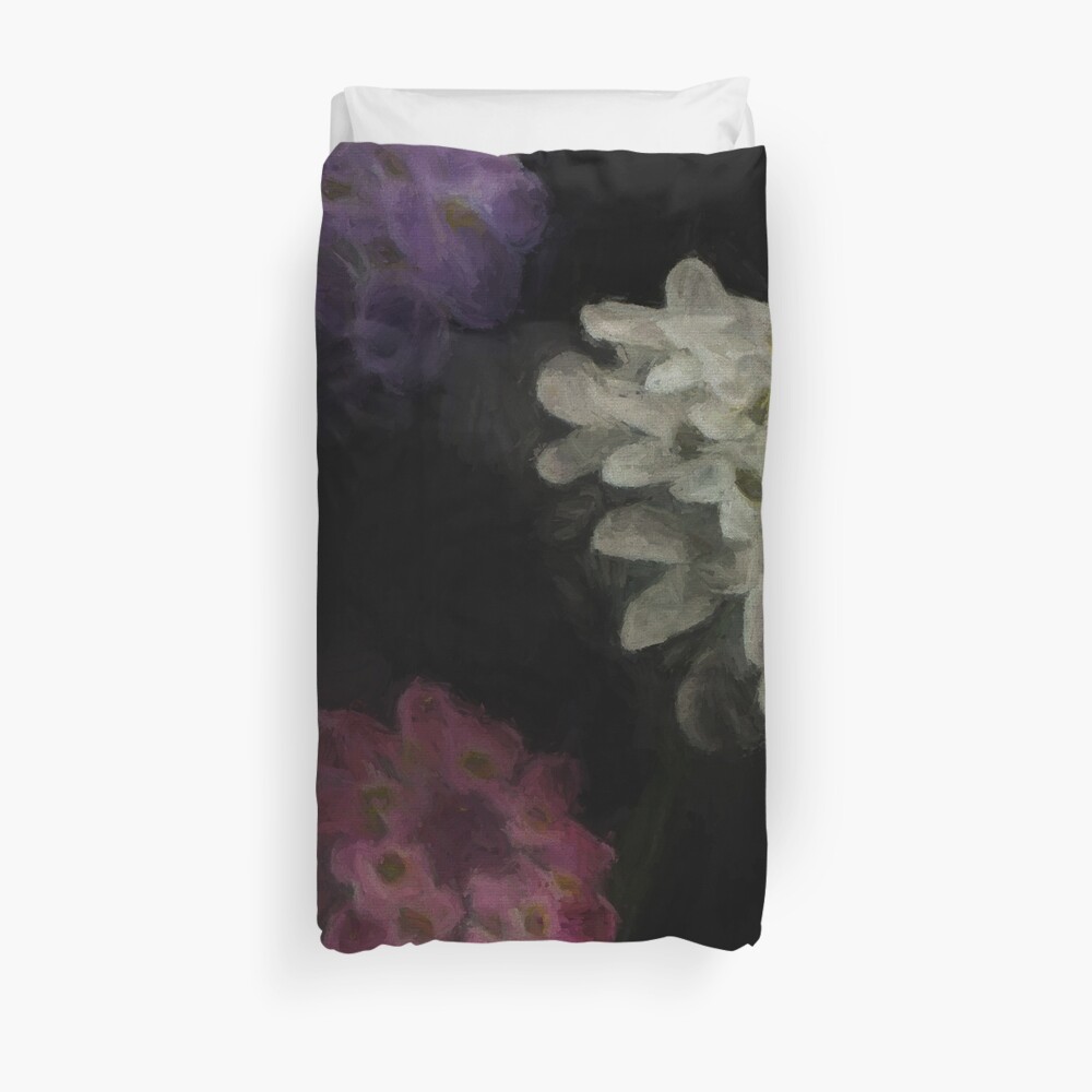 Annual Candytuft Reworked No. 69, Series 1 Duvet Cover