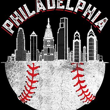 Vintage Philadelphia Baseball For Fans Skyline Retro Philly