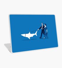 Walking the Shark Laptop Skin