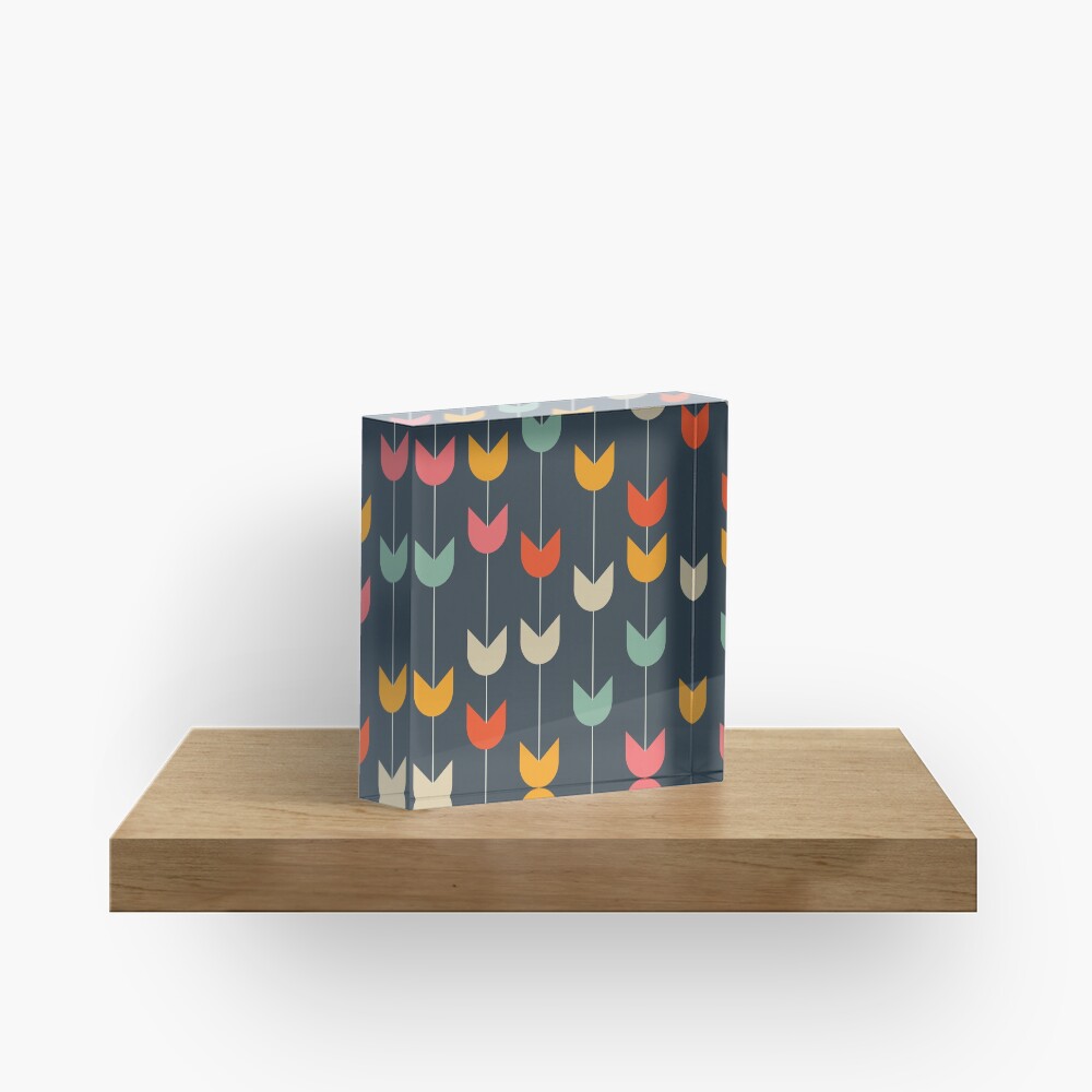 Tulips Acrylic Block
