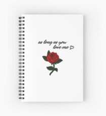 Cuaderno de espiral todo el tiempo que me amas / rosa
