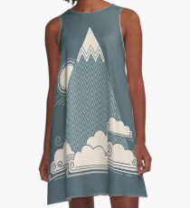Wolkenberg A-Linien Kleid