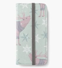 Artic Animals in Space - Deer iPhone Wallet/Case/Skin