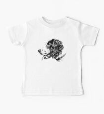 Cocker in Black and White Baby Tee