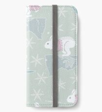 Artic Animals in Space - Bunny iPhone Wallet/Case/Skin