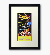 Starfox! Restored Vintage Nintendo Power Magazine Framed Print