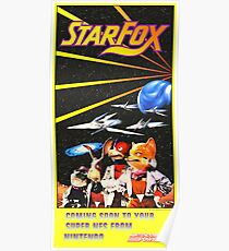 Starfox! Restored Vintage Nintendo Power Magazine Poster
