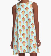 Bubble O Bill (Green Nose) - Blue A-Line Dress