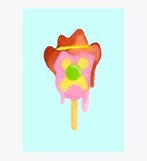 Bubble O Bill (Green Nose) - Blue Photographic Print