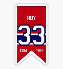 Patrick Roy - retired jersey #33 Sticker