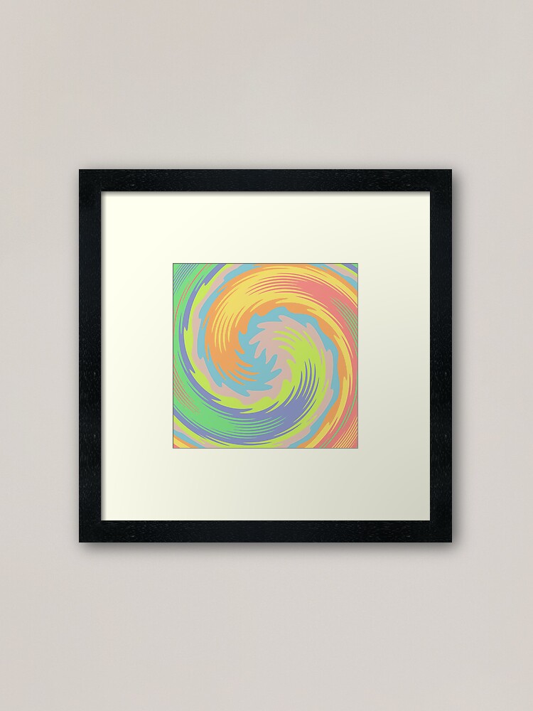 Alternate view of Abstract Twirl Wave Framed Art Print