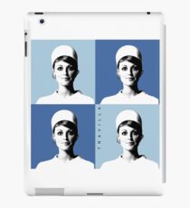 Stewardess Sharon Tate Warhol Blue iPad Case/Skin