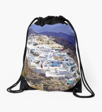 Life on the edge Drawstring Bag