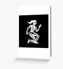 Femme squelette Greeting Card