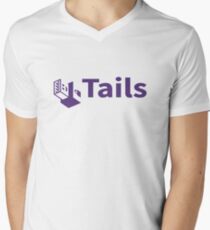 tails linux distribution Men's V-Neck T-Shirt