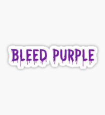 Bleed Purple Sticker