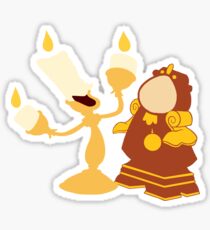 A talking clock and his singing candlestick Sticker