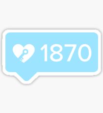 1870 (kkg) Sticker