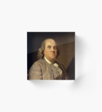 Benjamin Franklin 1785 by Joseph-Siffrein Duplessis (1) Acrylic Block