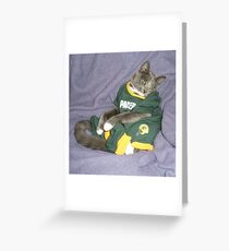 Packer Pose Greeting Card