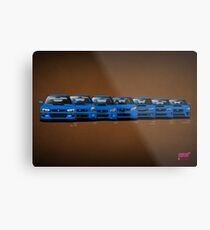Subaru WRX STi generations - V1 Metal Print