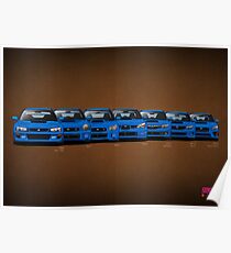 Subaru WRX STi generations - V1 Poster
