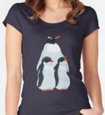 Penguin Party Women's Fitted Scoop T-Shirt