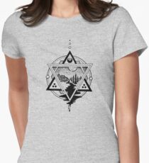 Saturn's Return in Sacred Geometry Women's Fitted T-Shirt