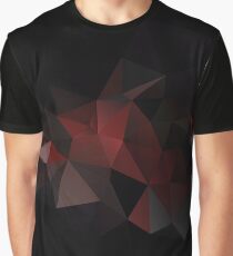 Abstract print geometrical pattern of triangles polygon. Fabric design in bright colors Graphic T-Shirt