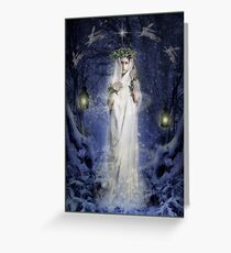 Yule Goddess Greeting Card