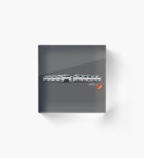 History - Mitsubishi Lancer Evolution - White Acrylic Block